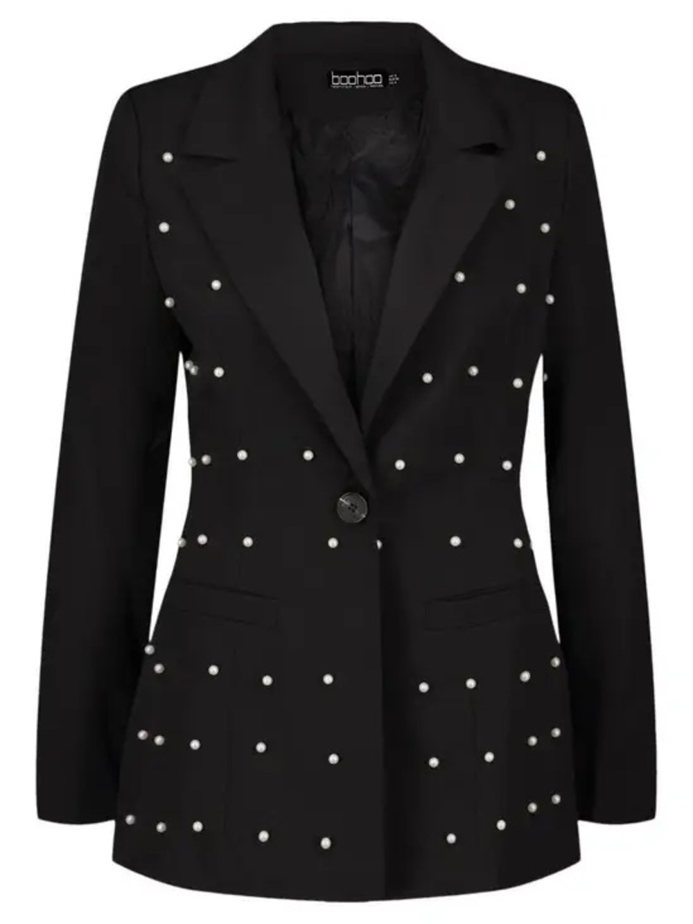 Pearl-Stud Blazer/Skirt Set - Picture 5 of 10